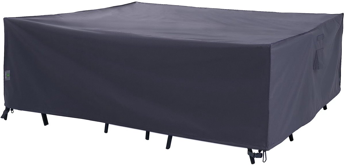 Famanu – Beschermhoes voor tuinset, 213 x 132 x 74 cm, grijs