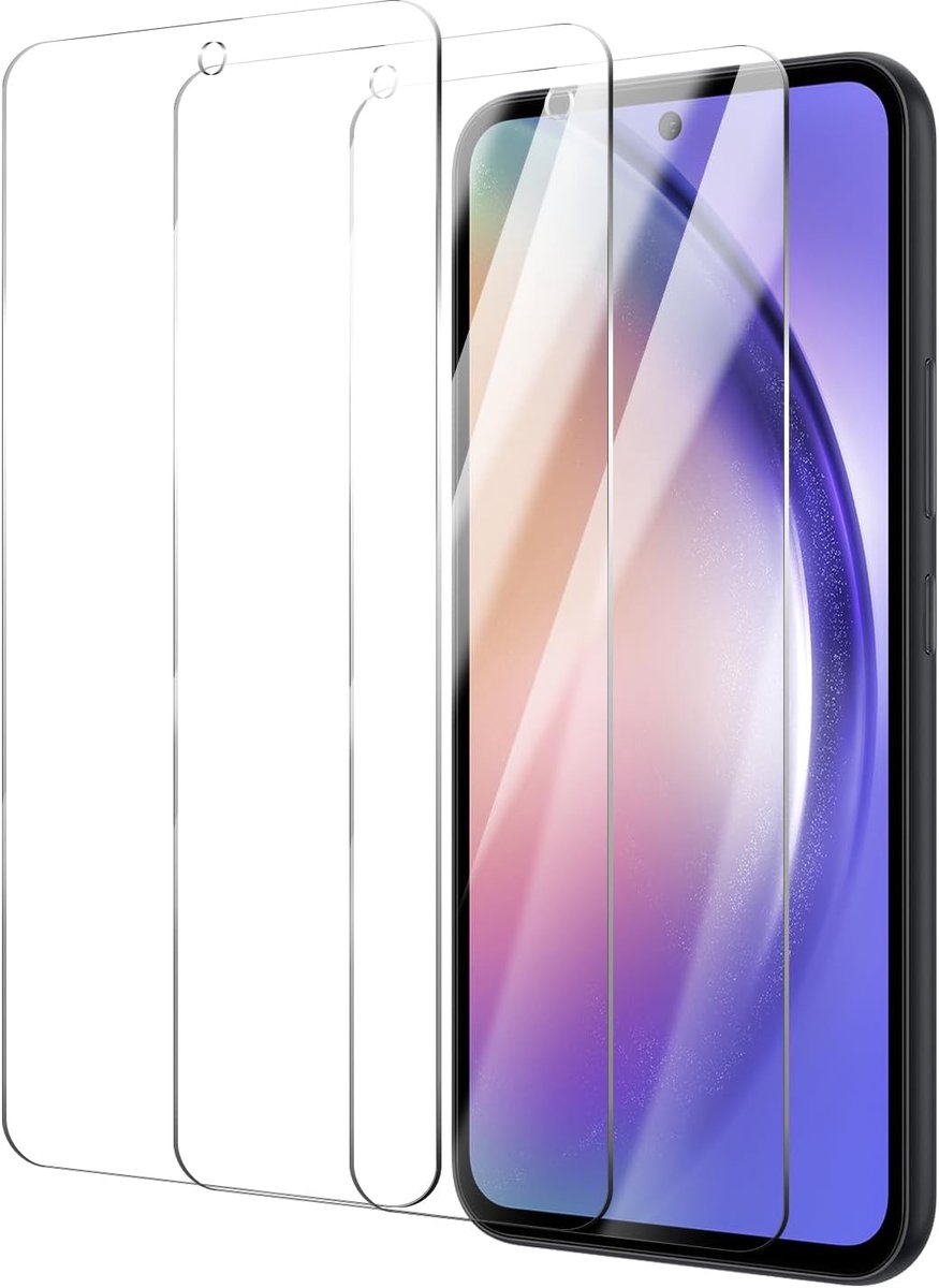 Pantserbescherming voor Samsung Galaxy A54/S23 FE, gehard glas, hardheidsgraad 9H, anti-luchtbellen, krasbestendig, 3 - ShopVlot