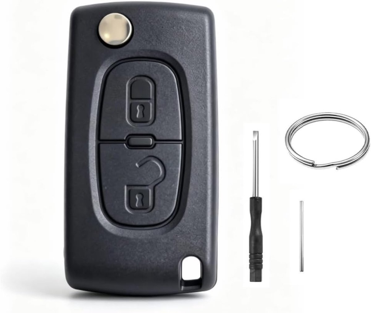 Sleutelbehuizing Compatibel met Peugeot 207 307 308 Partner voor Citroen C3 - ShopVlot