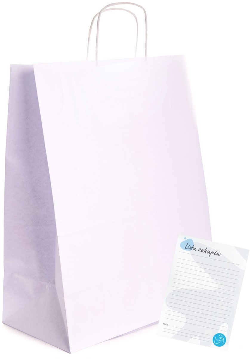 Papieren zakken A3 Wit 35x18x44cm 25 stuks - Ruim en stevig