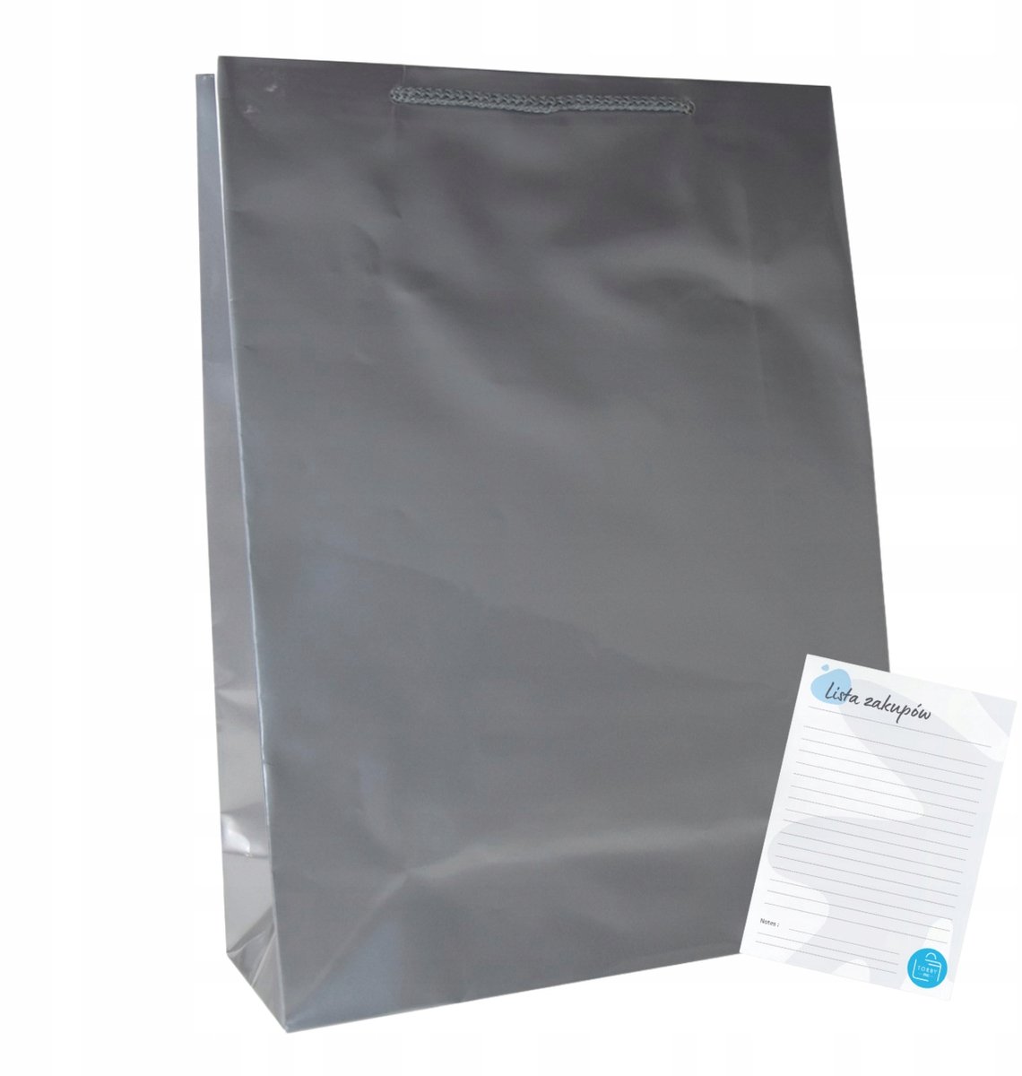 Merkloze Zilveren Gelamineerde Cadeauzakken 24x9x32cm - Pak van 10