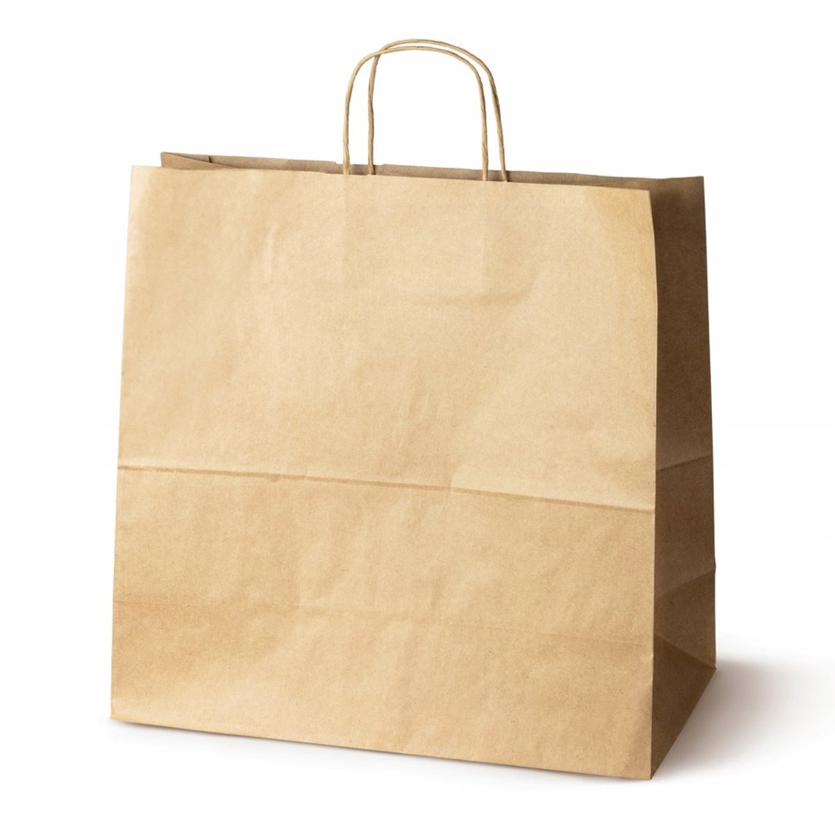 XL papieren boodschappentassen 40x18x39 cm - 100 stuks - Bruin