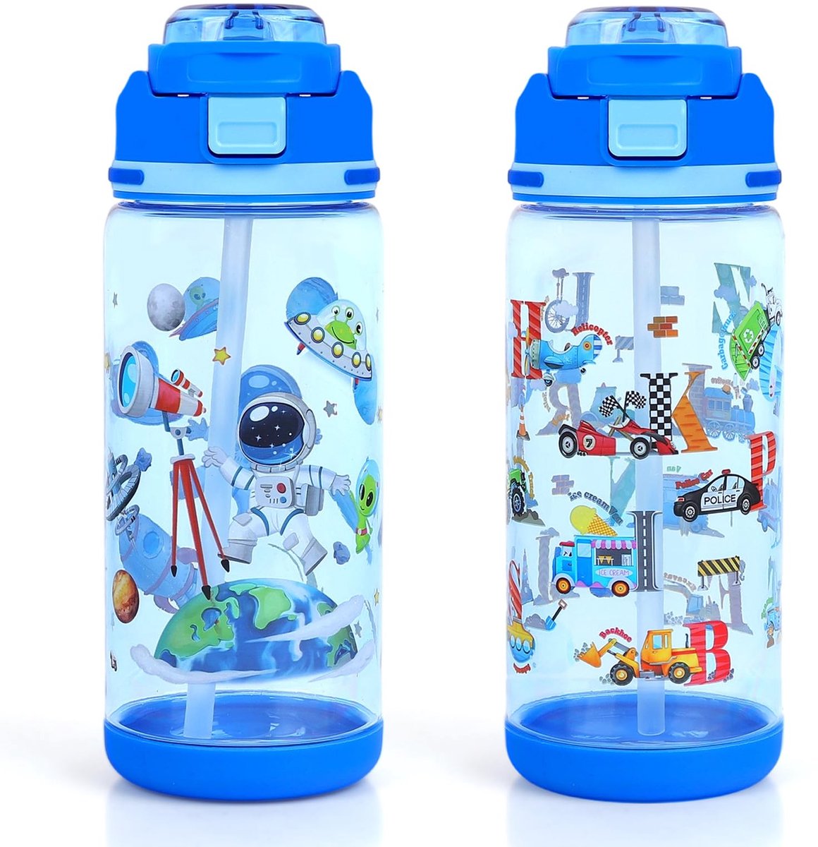 Drinkfles 600 ml - BPA-vrij - Lekvrij - Ideaal voor school en sport - ShopVlot