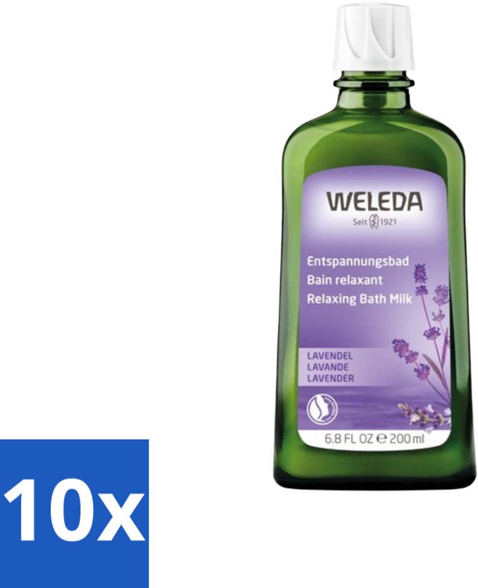 WELEDA - Ontspanningsbadmelk - Lavendel - 200 ml - Bulkverpakking - 10 stuks
