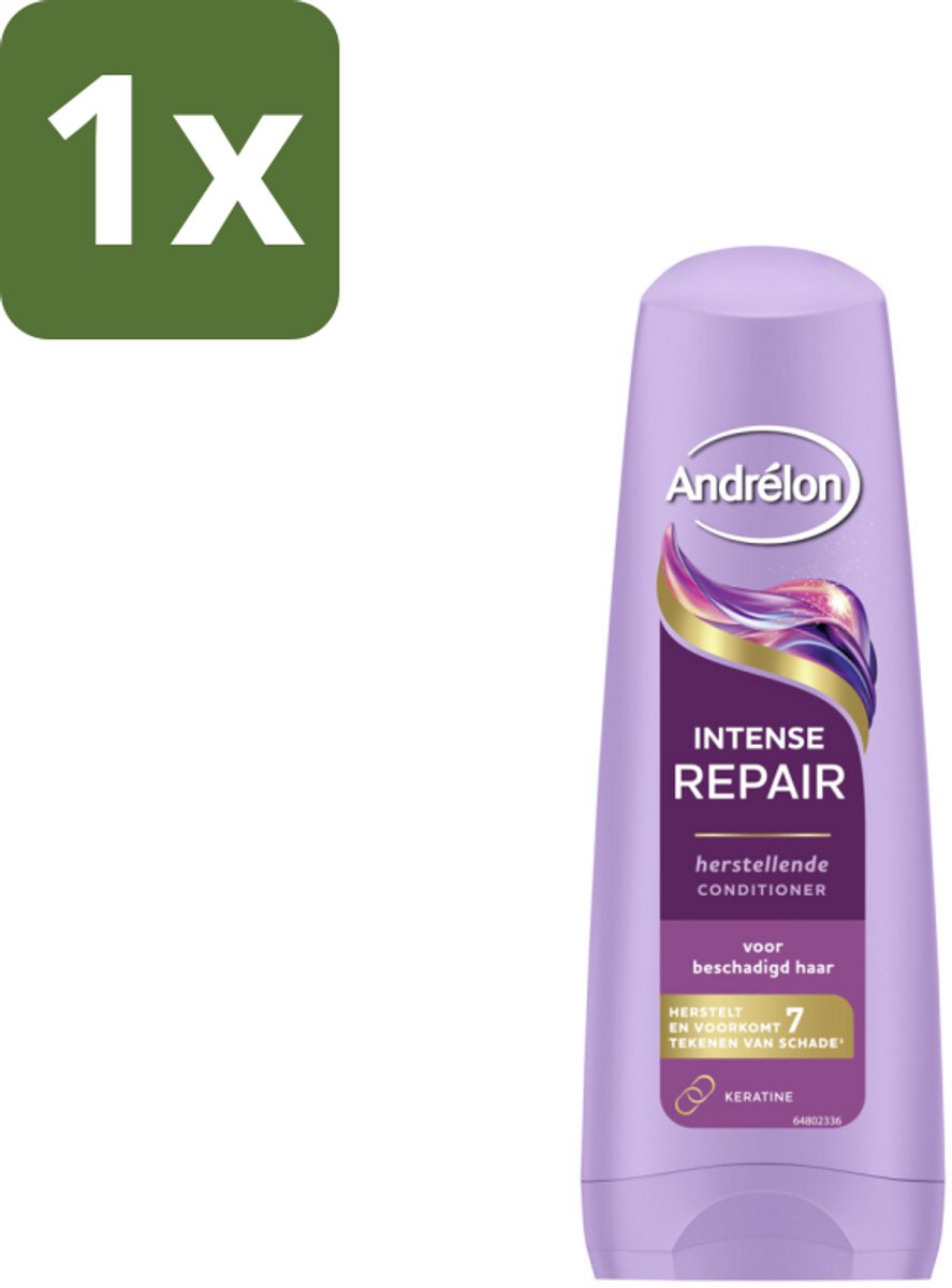 1 x Andrélon – Conditioner – Intense Repair – 200 ml - Herstel Haar - Beschadigd Haar - Keratine - Haar Herstel - Haar Bescherming