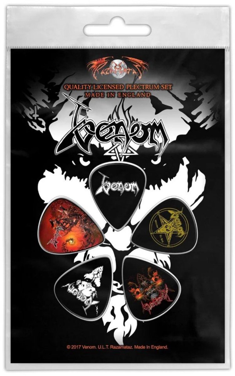 Venom - Black Metal Plectrum - Zwart/Multicolours