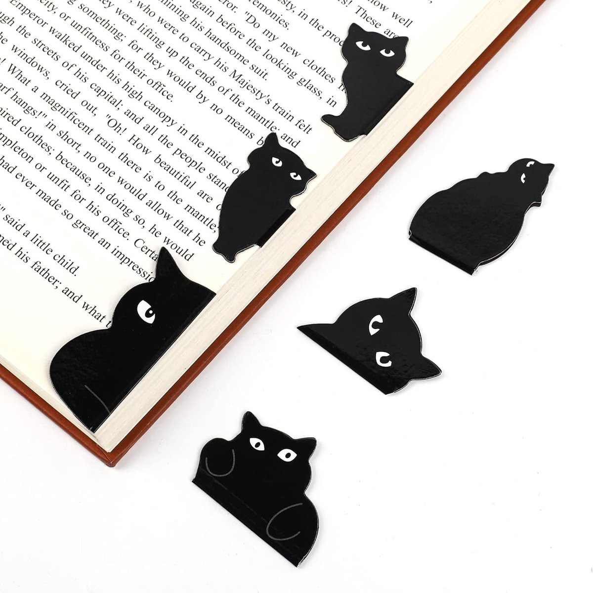 Magnetische Bladwijzers Schattige Zwarte Kat Ideaal Voor Kattenliefhebbers Leraren Studenten En Boekenliefhebbers