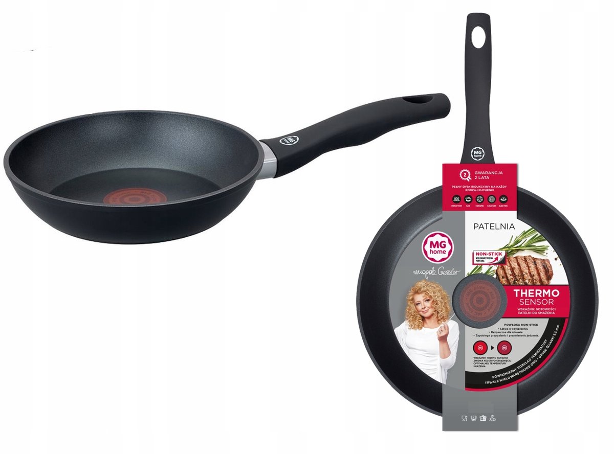 MG Home Thermosensor Koekenpan 28 cm met Temperatuurindicator