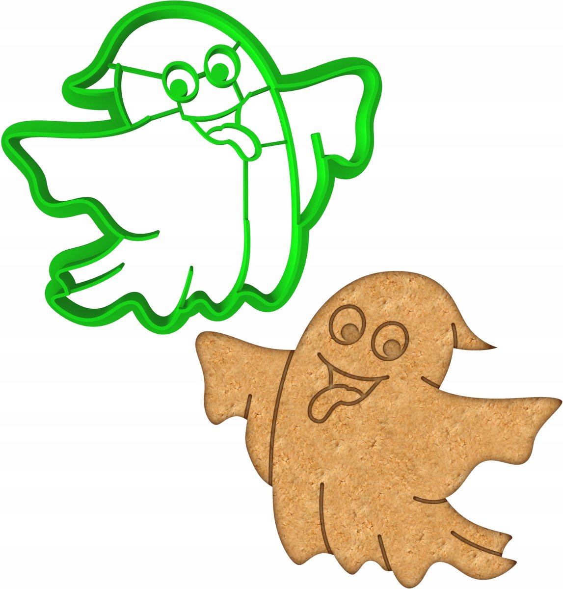 Halloween Koekjesvorm - Spookje (PETG Kunststof)