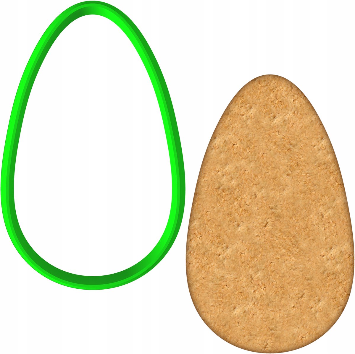 Paasei Koekjesvorm 8cm - Bakvorm voor Koekjes en Koekjes