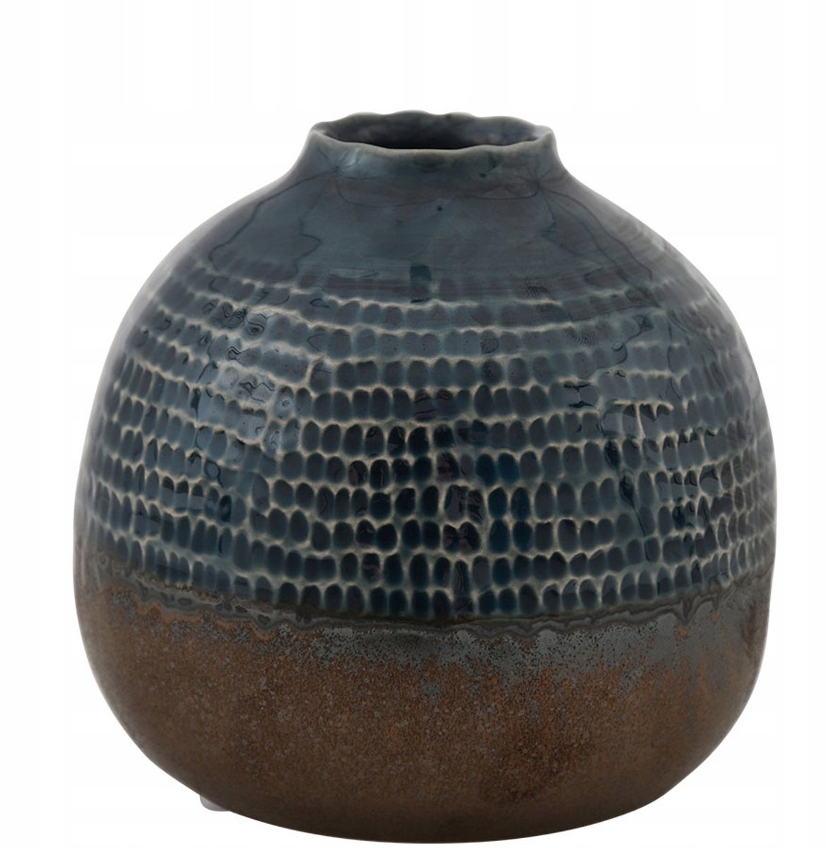 Blauwe Keramiek Vaas Mozaïek Decoratief 11x10cm voor Kleine Composieten