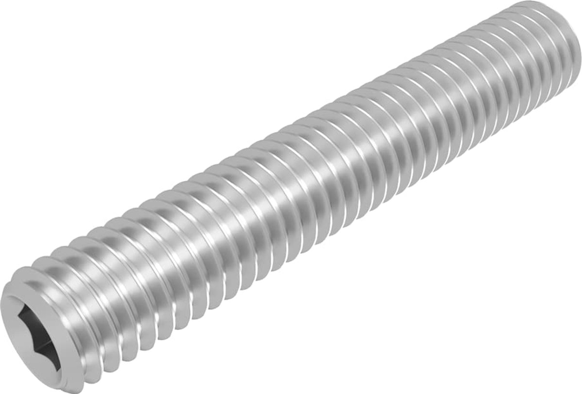 SECCARO adjusting screw with tapered tip M5 x 30 mm, stainless steel V2A VA A2, DIN 913 / ISO 4026, hexagon hexagon - ShopVlot
