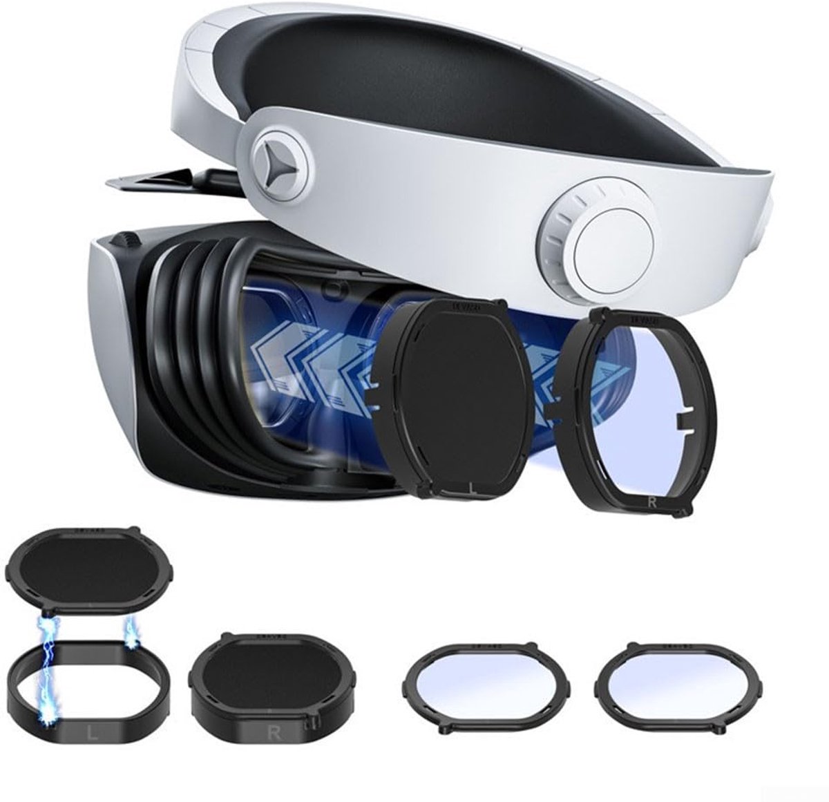 Lens Protector Cover PS VR2 - Anti-blauw licht - Magnetisch en lichtgewicht - Krasbestendig - ShopVlot