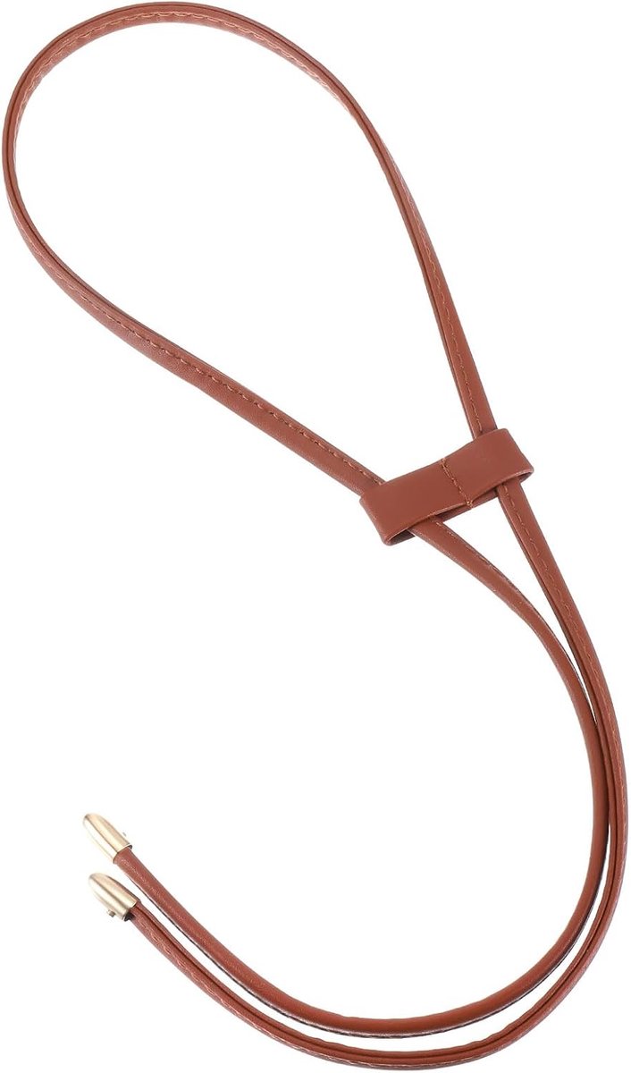sourcing map PU Leather Drawstring, 85.5 cm, Removable Drawstring Wallet Belt Bundle Handbag Accessories for Bucket - ShopVlot