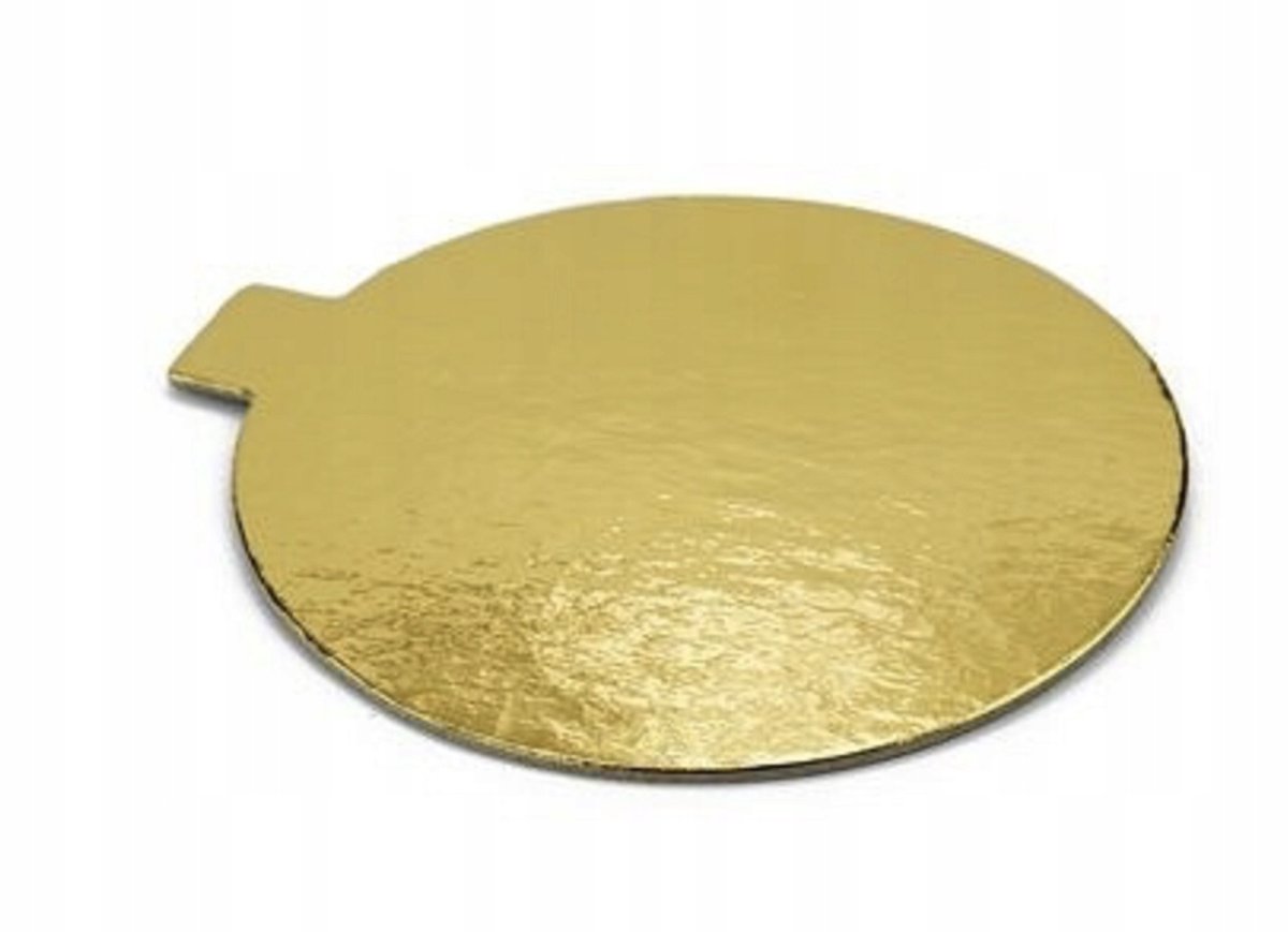 Gouden Monoporcie Onderzetters 10cm - Set van 10