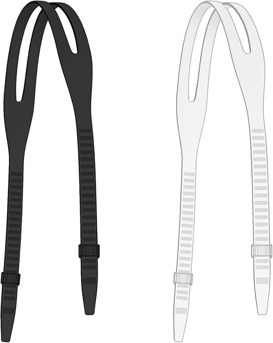 Xinjoduz 2 stuks duikmaskerband, siliconen vervangende maskerband duikbril - ShopVlot