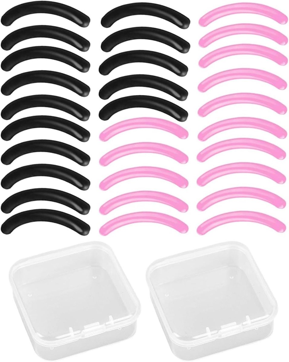 Pack of 60 Eyelash Tweezer Replacement Pads Universal Nubs Black/Pink for Makeup Tools - ShopVlot