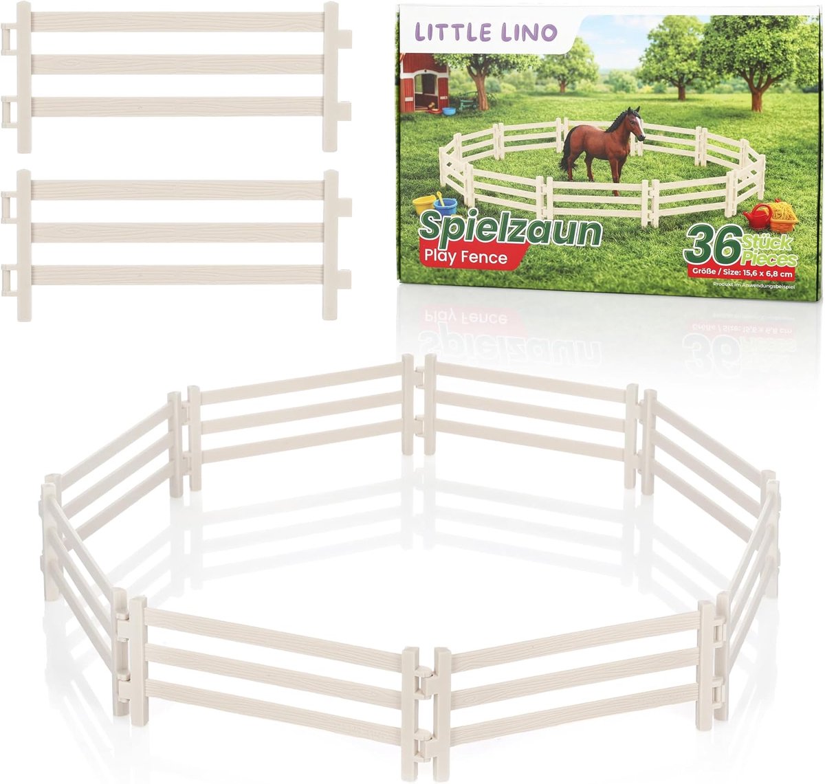 Paardenhek set van 36 stuks - flexibele omheining - ideaal voor paardenstal - creatief speelplezier - ShopVlot