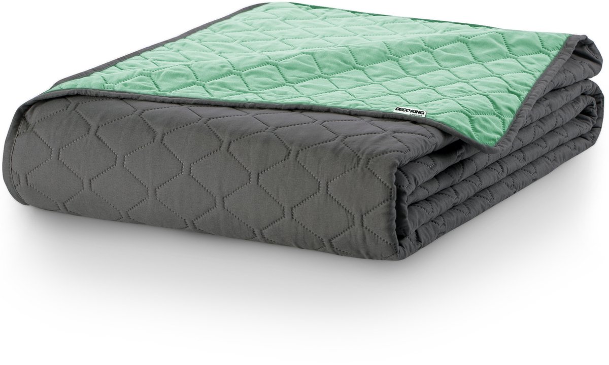 Spicy Mint Groene Sprei 170x270cm - Stijlvolle Bank Bedekking