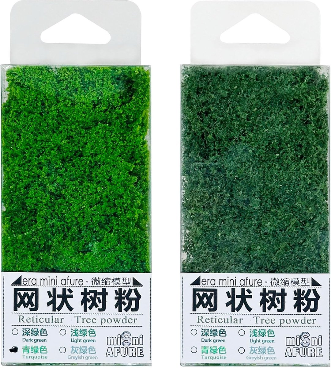 Boompoeder Model - Groen Planten Tuft - Realistisch voor Diorama Landschap - Perfect voor Miniatuurprojecten - ShopVlot
