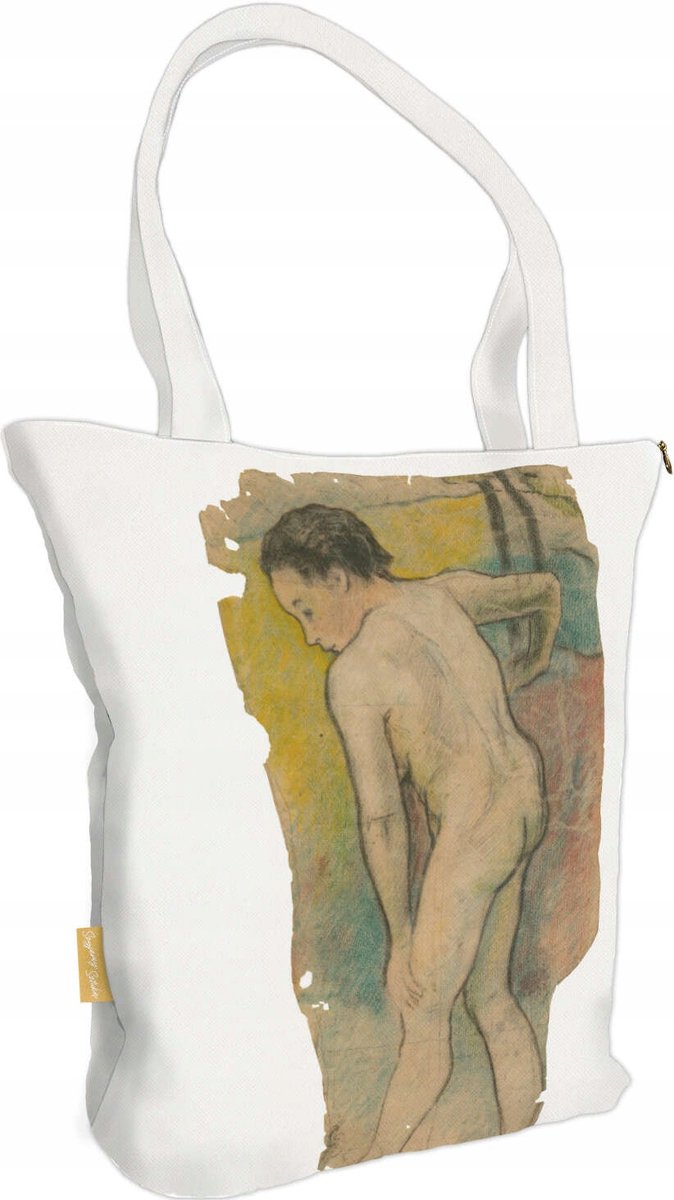 Breton Shopper Tas met Paul Gauguin "De Badende"