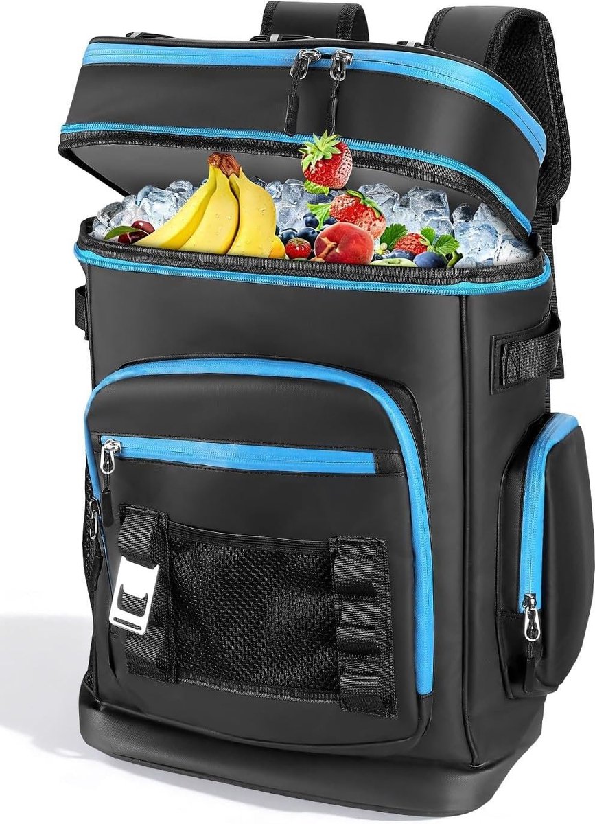 Koeltas 30L Groot Geïsoleerd - Lekvrij en Waterproof - Houdt tot 16 uur koel - Perfect voor Picknick - ShopVlot