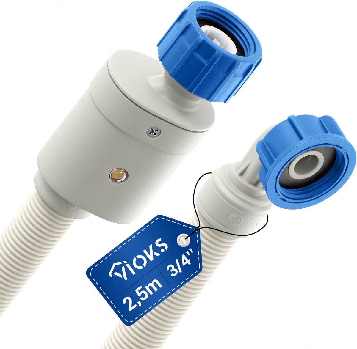 Waterstop aanvoerslang 3/4 inch 2,5 m - Aquastop - temperatuurbestendig tot 25 °C - voorkomt waterschade - ShopVlot