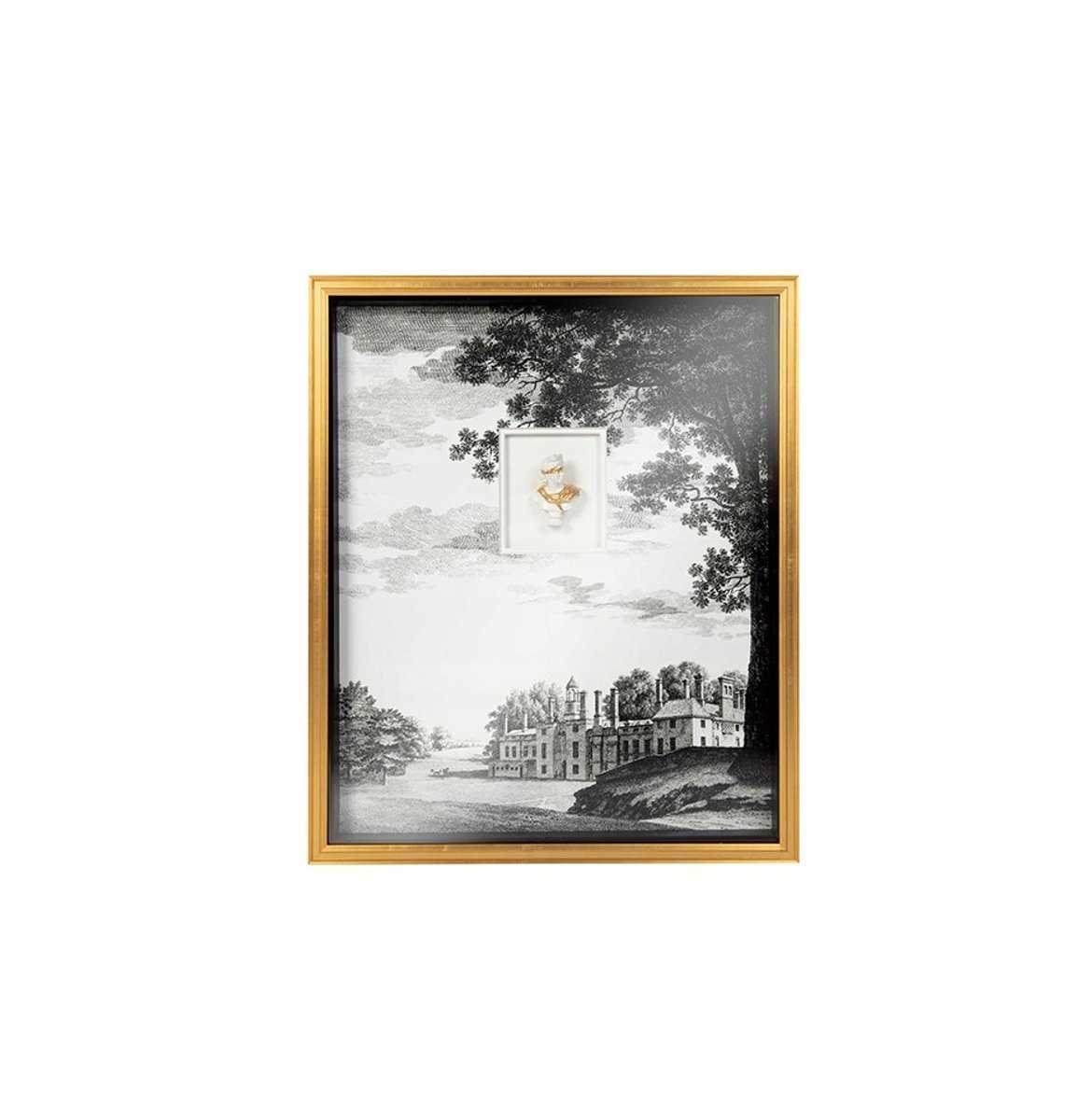 Head of State 2 Wanddecoratie 50x60 cm met Gouden Frame