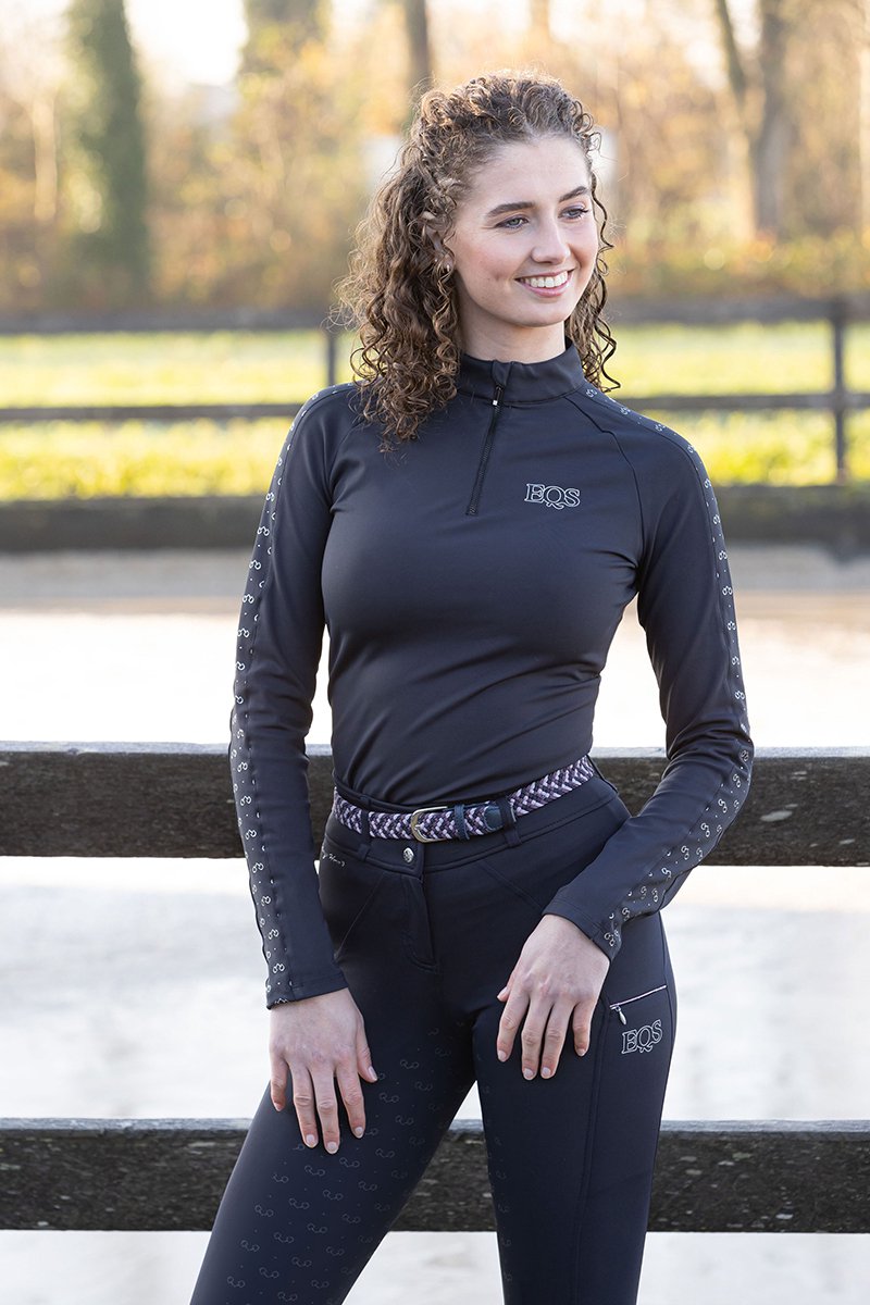 Harry's Horse Trainingsshirt Harry's Horse Sporty Glitter Donkerblauw - M