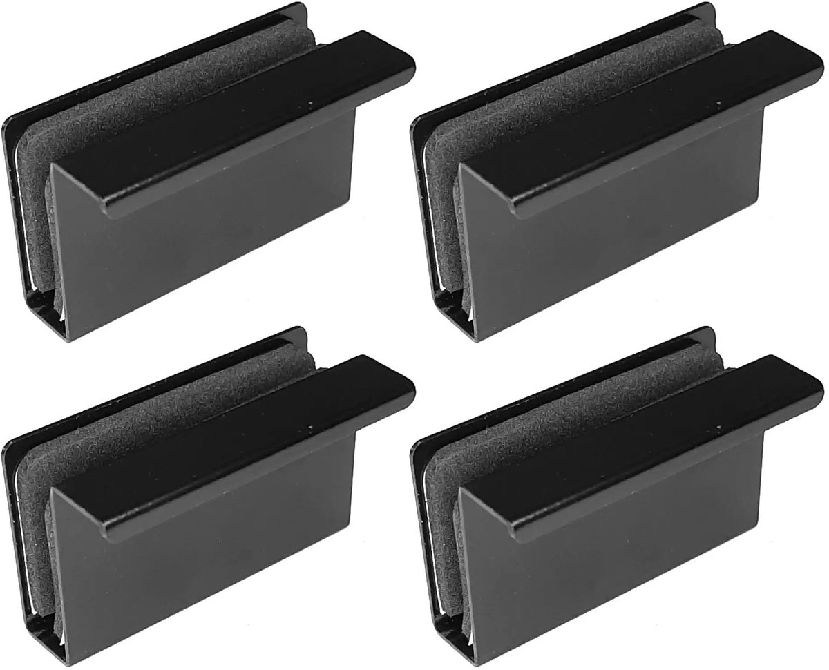 cyclingcolors 4x glazen deurgreep magneet druksluiting magneetplaat met trekgreep drukopener glazen deurscharnier - ShopVlot