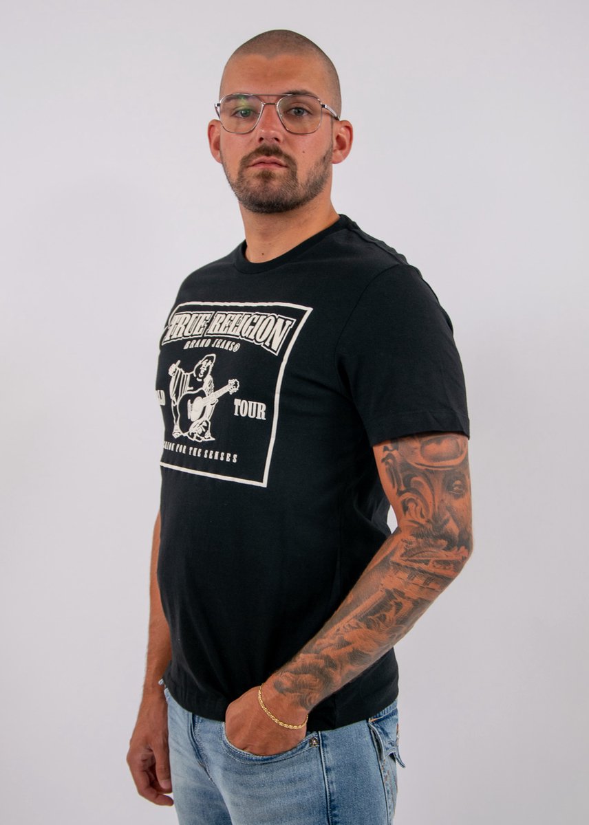 True religion SRS PUFF CREW TEE - 1001 black