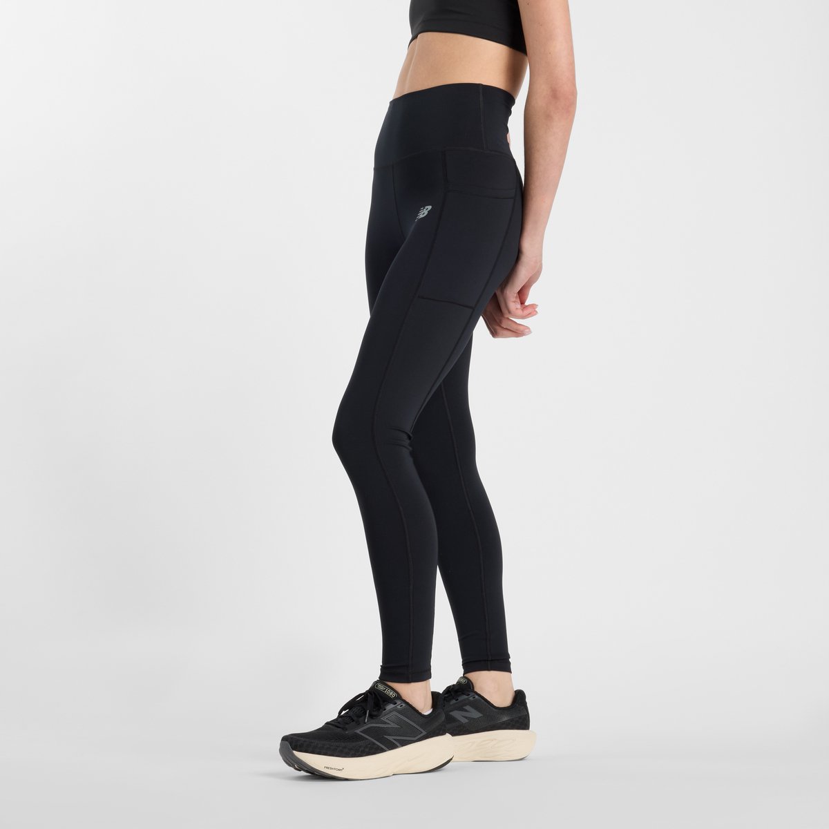 New Balance Sport Pocket High Rise Legging Dames Sportbroek Zwart