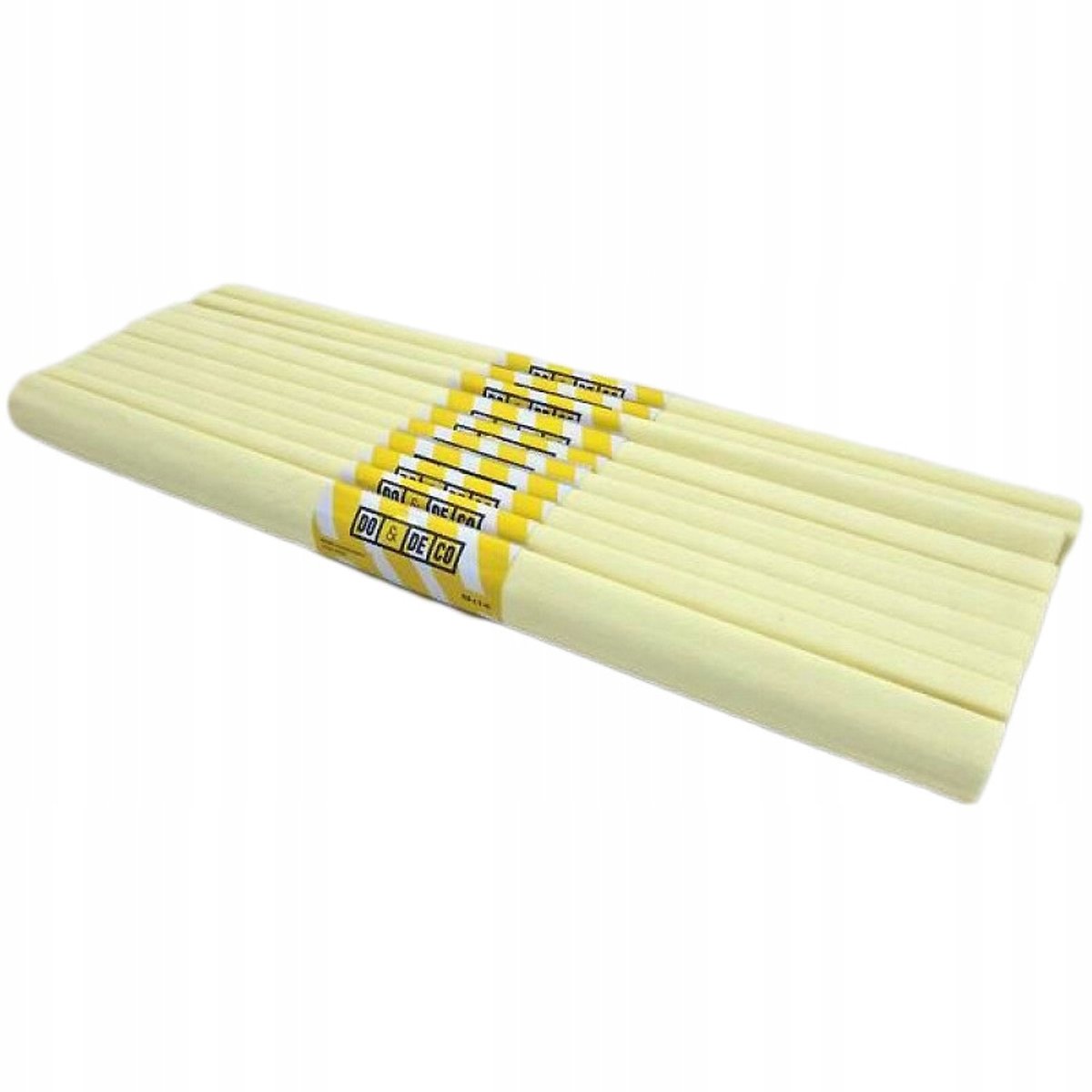 Gekreukeld crêpepapier, Parelwit crème, 10 rollen, 50x200cm