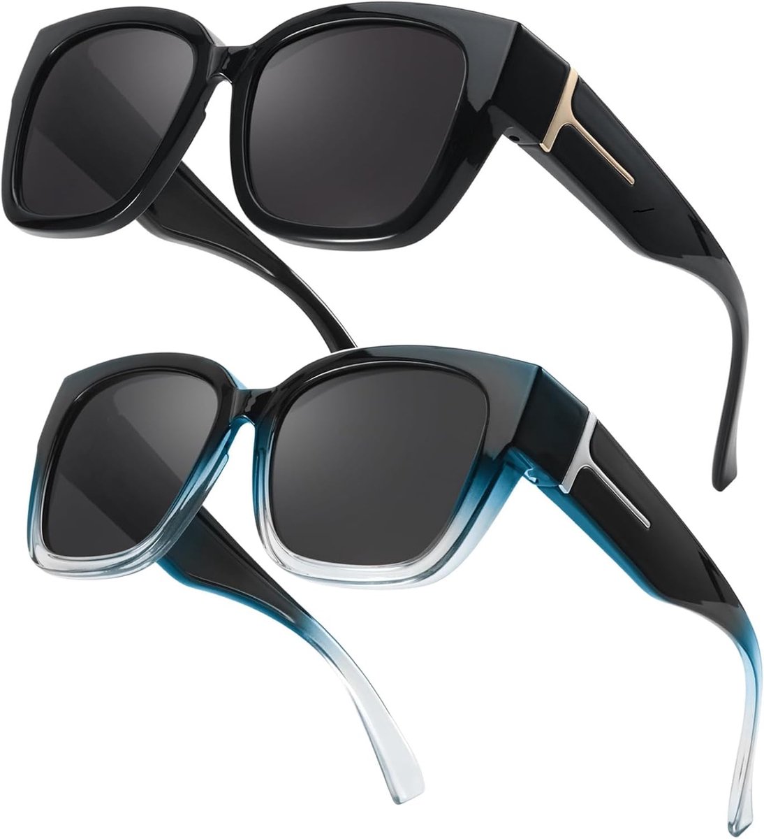 Myiaur Women's Polarised Sunglasses UV400 Protection Oversized Frame Sunglasses for Glasses Wearers for Driving and - ShopVlot