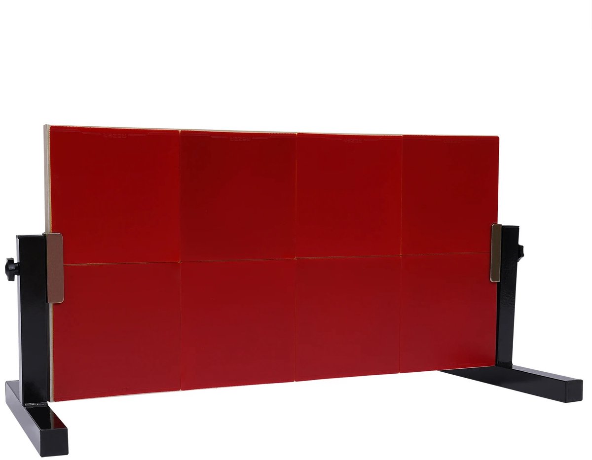 Velori Tafeltennis Rebound Board 66x33 cm - Pingpong Rebounder - Tafeltennis Trainingsbord - Zelftraining Rebounder - 360° Verstelbare Hoek - 8 Rubberen Planken