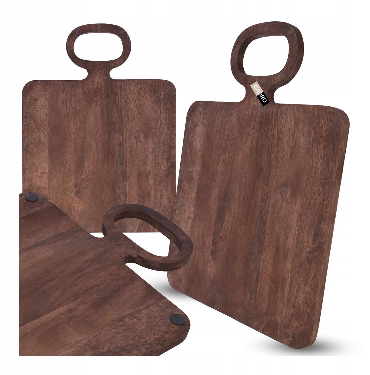 Grote Mango Houten Serveerplank 49x36cm met Handvat - Bruin