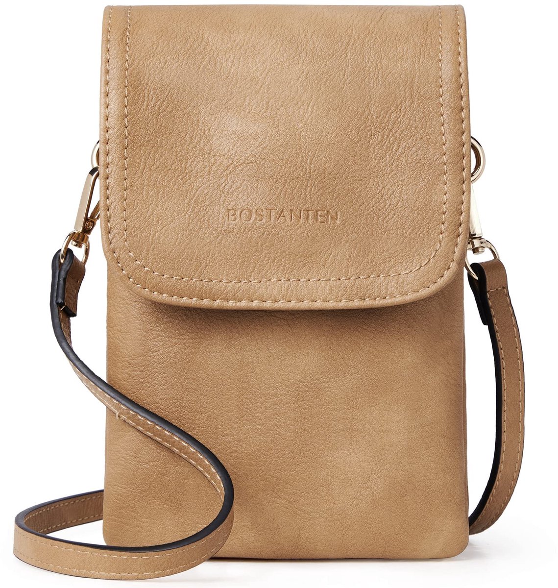 BOSTANTEN mobiele telefoontas om te dragen leer, mobiele telefoon schoudertas dames, mobiele telefoontas met - ShopVlot