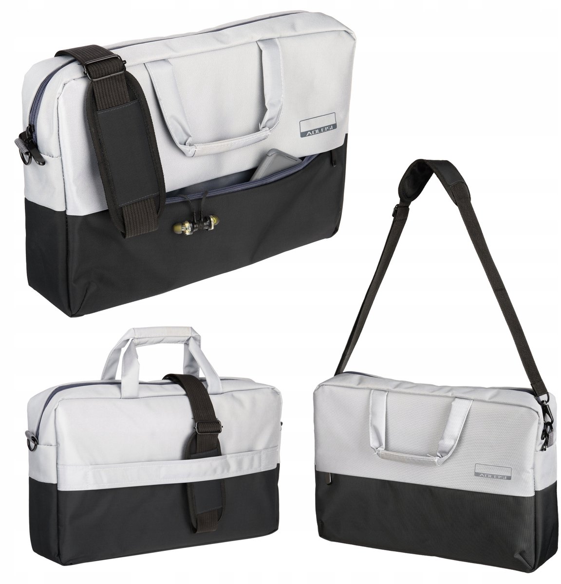 Merkloze zakelijke laptoptas 14-15,6 inch, schouder- of aktetas