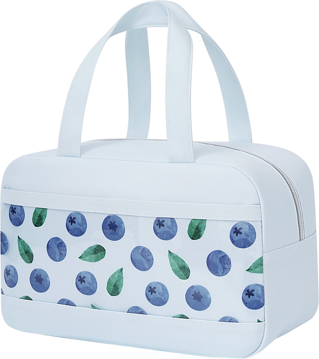 Rainbecom Koeltas 8L – Lunch Bag Geïsoleerde Lunchtas met Transparant Voorvak – Koeltassen voor Werk, School en Picknick – Lichtblauw