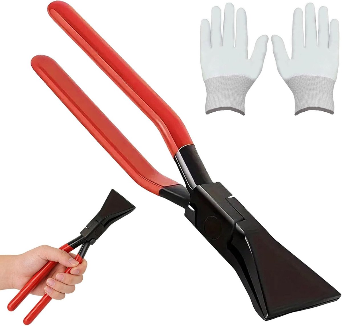 Vouwtang 180°, afkantentang, bekbreedte 6 cm, vouwtang plaatstaal, kantentang, brede buigtang, rode plaatbuigtang - ShopVlot