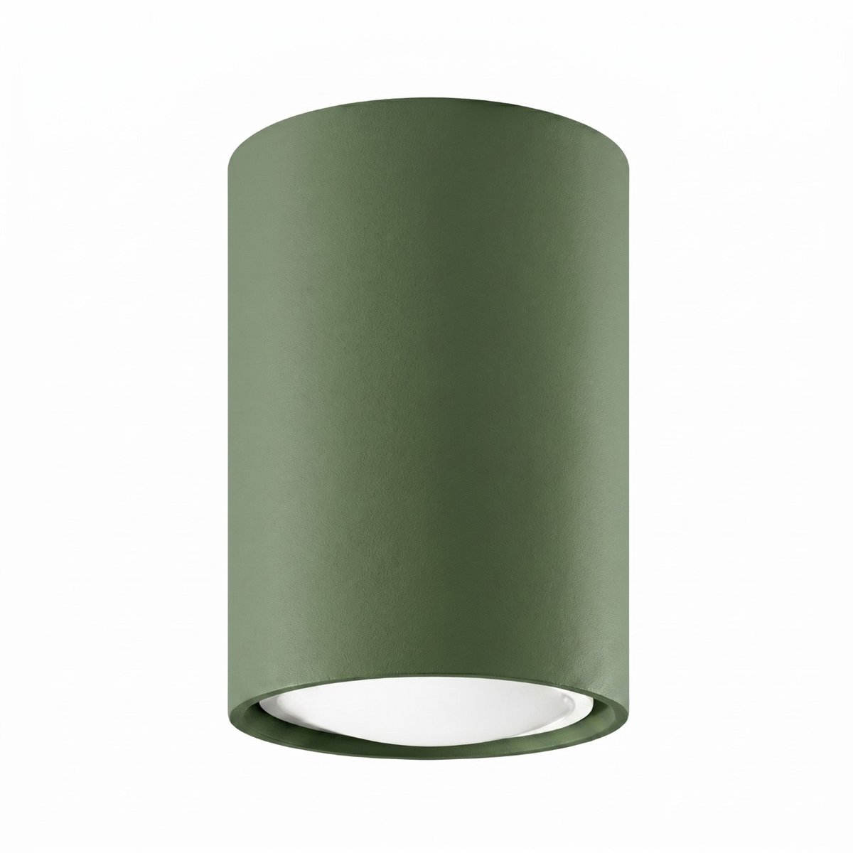 Sollux Lighting Plafondlamp LAGOS - GU10 - olijfgroen - staal - 6x6x10cm