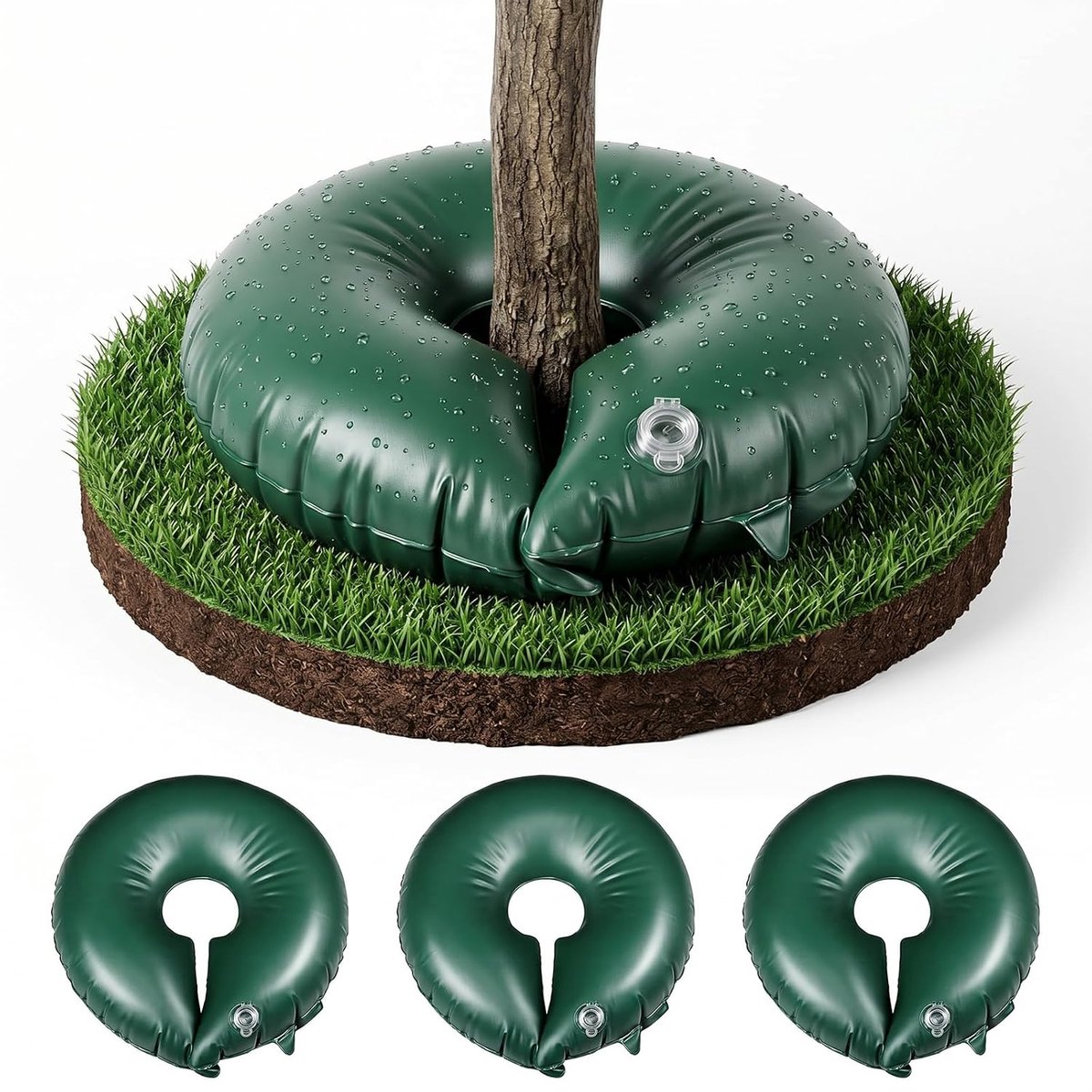 3 Pcs Irrigation Rings Automatic Irrigation Bag Tree Pool Irrigation Bag PVC Robust UV Resistant Water Bag for Trees - ShopVlot