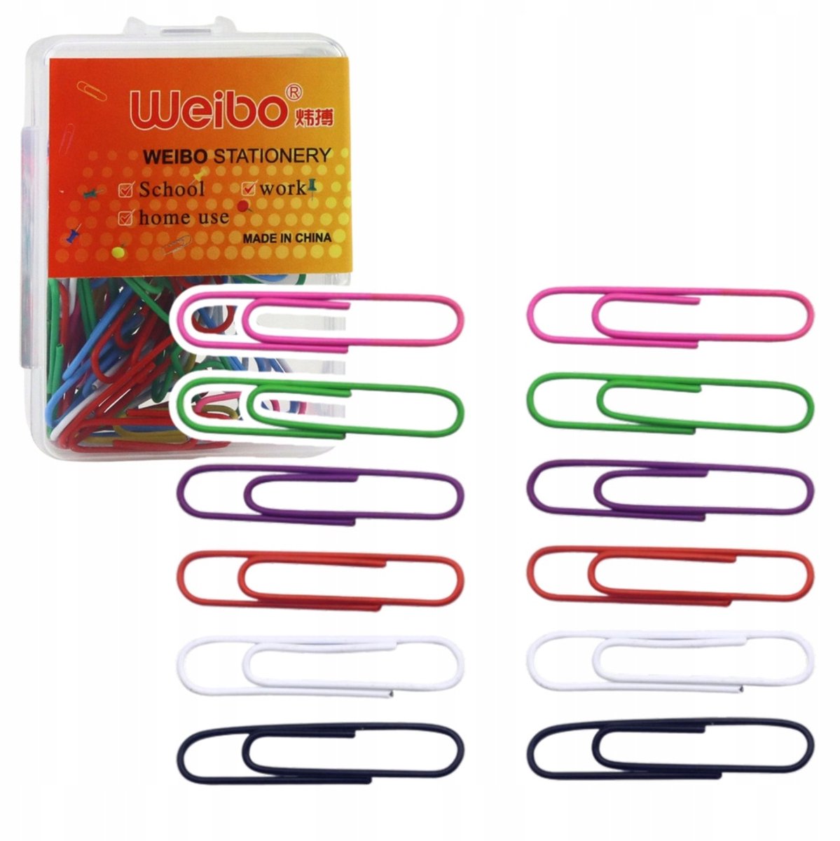 Kleurrijke Metalen Paperclips 30mm - Set van 40 stuks