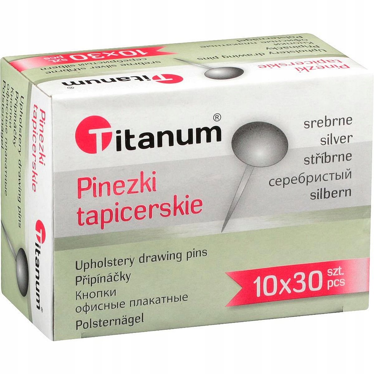 Titanum Stoffen Spelden Zilver 30 stuks - 14,5 mm