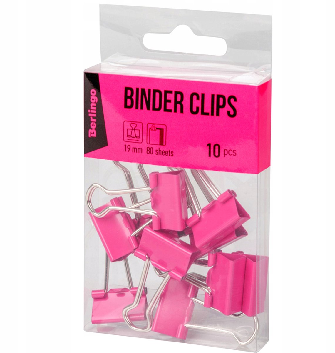 Berlingo Klemmen 19mm Roze - 10 Stuks