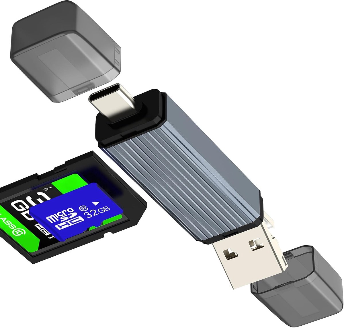 USB C SD kaartlezer adapter voor iPhone 17 16 15 14 13 12 Pro Max externe Micro USB Lightning geheugenstick voor Apple - ShopVlot