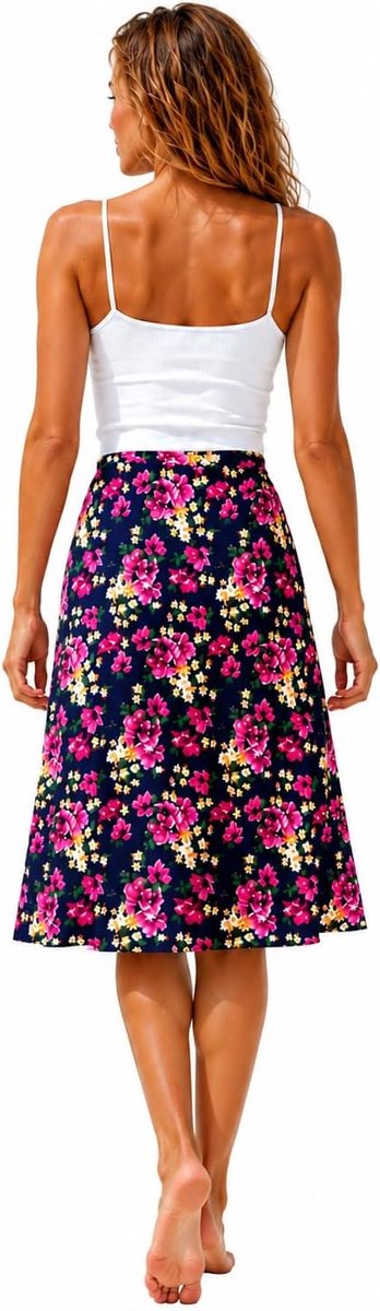Van Der Rich ® - Floral skirt with elastic waistband - women - ShopVlot