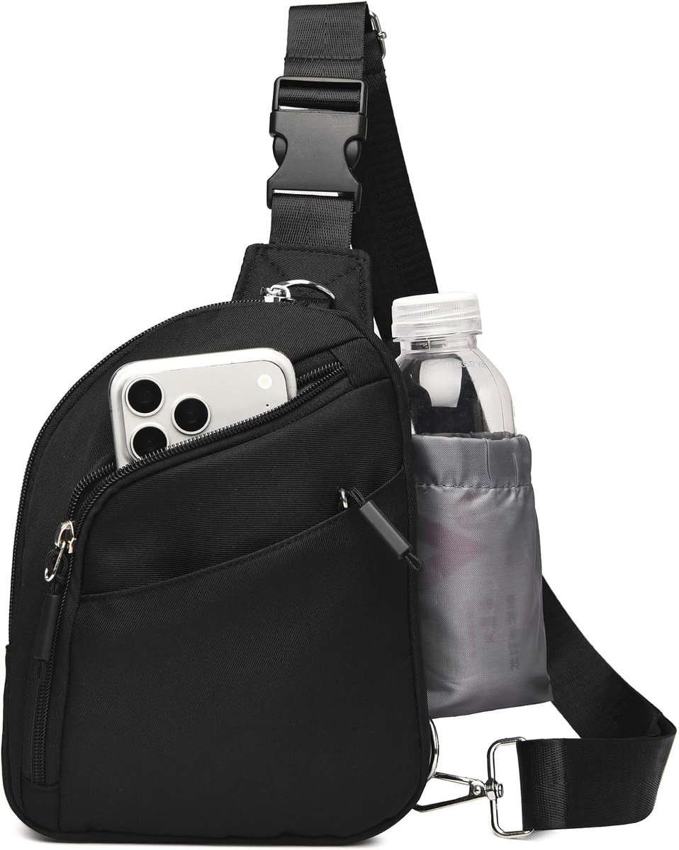 Crossbody-tas waterafstotend - nylon anti-diefstal - schoudertas met RFID-blokkering - veilig reizen - ShopVlot