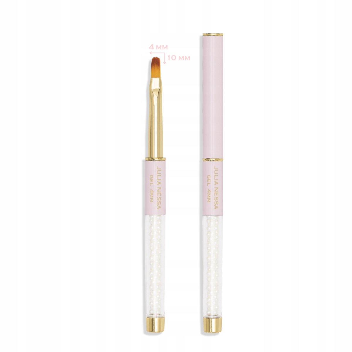 Penseel voor Gel & Nail Art - Roze Goud, 4mm