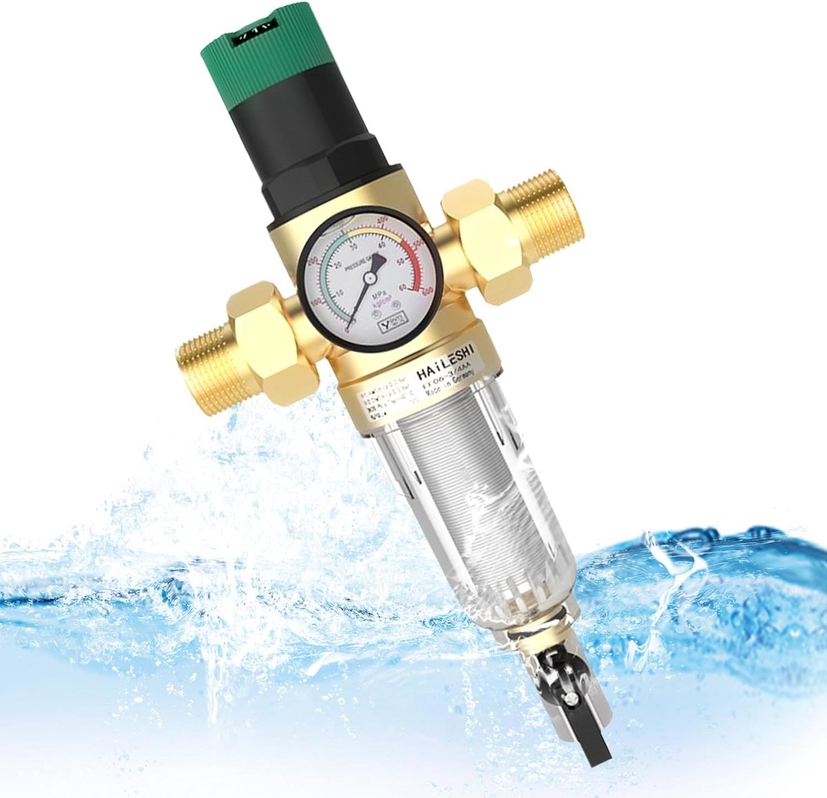 3/4 Inch Pressure Relief Valve Water Pressure Regulator, DN 20 Brass Thickened Pressure Regulator Water, Water - ShopVlot